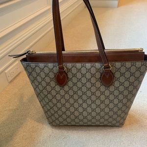 AUTHENTIC Leather Gucci Tote